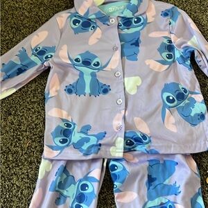 Disney Stitch Pajama Set - Blue and Lavender